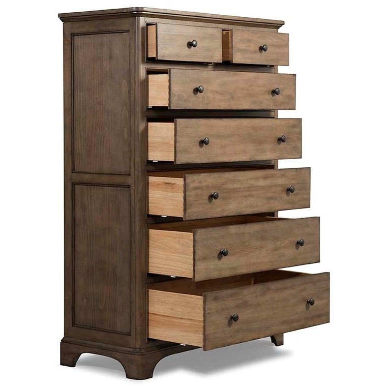 Cresent Fine Furniture Gunnison 7 Drawer Chest with CedarLined Bottom